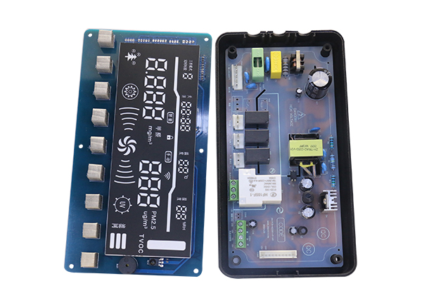 Touch color display screen air purifier disinfection dual purpose control panel